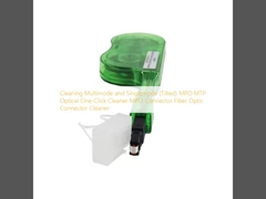 Reiniging Multimode en Single Mode (Tilted) MPO MTP Optical One-Click Cleaner MPO Connector Fiber Optic Connector Cleaner