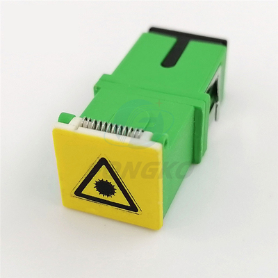 Sc SM SX Groene Shell Singlemode Adapters met Adapter van het de Vezel de Optische Autoblind van de metaalgranaatscherf SC/APC