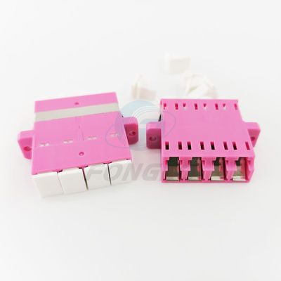 kwaliteit  Rose Quad Lc To Lc Coupler Multimode OM4 Cable To Fiber Optic Adapter Fabriek