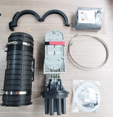 Warmte krimp Manhole Glasvezel Splice Closure Dome Type 96 vezels 1in 6out optische gewricht
