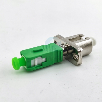 Simplex Simglemode Glasvezel Adapter LC APC - SC APC FTTH Mannelijke Adapter Optische Metalen Koppelaar