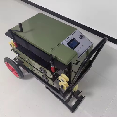 Crawler-tractor voor glasvezelkabel