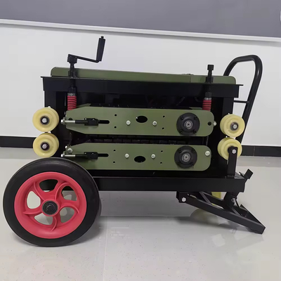 Crawler-tractor voor glasvezelkabel