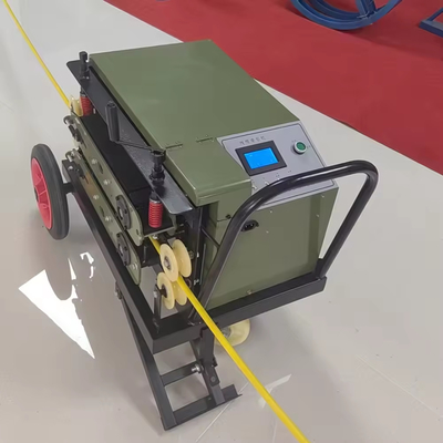Crawler-tractor voor glasvezelkabel