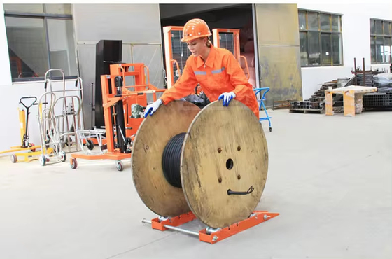 Fiber Tray Cable Roller Fiber Pay-off Rack Optische kabelhouder Pay-off Reel Draadtray