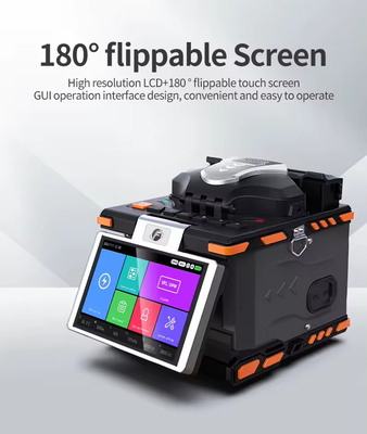FTTH-optische vezelsweissplitsingmachine 6 Motoren Optische vezelfusie splicer
