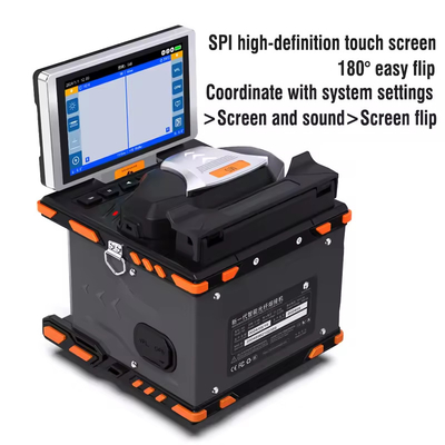 FTTH-optische vezelsweissplitsingmachine 6 Motoren Optische vezelfusie splicer