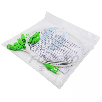1*8 SC APC Vezel Optische PLC Splitser 1:8 Stalen buis FTTH Mini Optische PLC Splitser