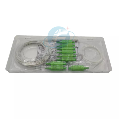 1*8 SC APC Vezel Optische PLC Splitser 1:8 Stalen buis FTTH Mini Optische PLC Splitser