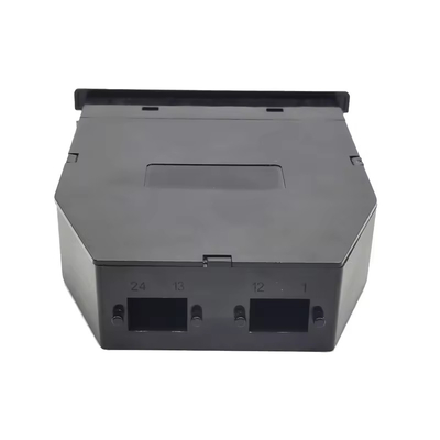 24F Zwarte LC Duplex Multimode MPO MTP Fiber Cassette voor 24 poorten OM3 OM4 OS2 Patch Panel