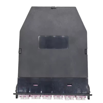 24F Zwarte LC Duplex Multimode MPO MTP Fiber Cassette voor 24 poorten OM3 OM4 OS2 Patch Panel