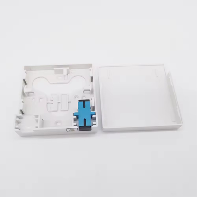 ABS Face Plate Fiber Optic Termination Box met 2 Core SC Adapters en Pigtails