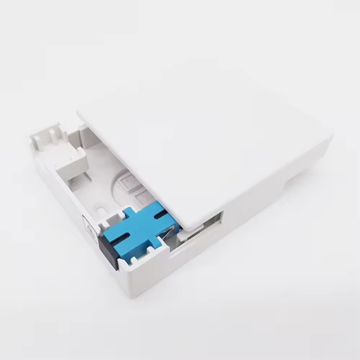 ABS Face Plate Fiber Optic Termination Box met 2 Core SC Adapters en Pigtails