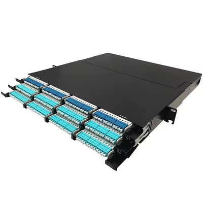 1U 144Core Simple Optical Fiber Distribution Box patch panel met rack mount structuur