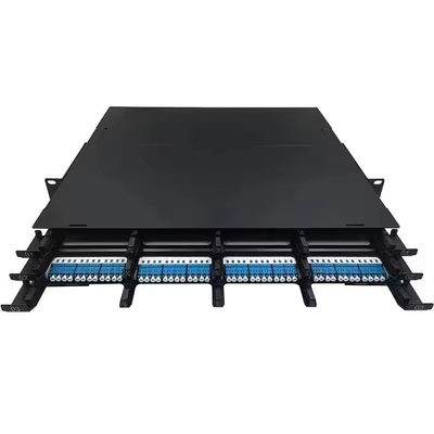 1U 144Core Simple Optical Fiber Distribution Box patch panel met rack mount structuur