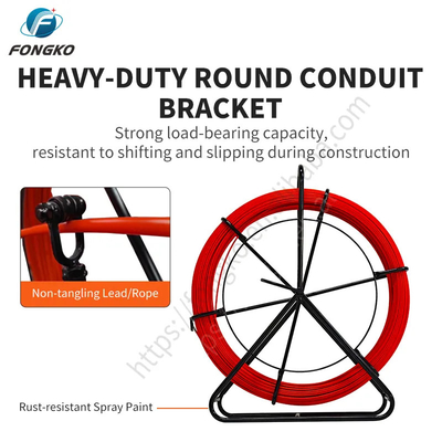 FTTH Glasvezel Duct Rodder 300m Lengte 4.5-18mm Glasvezel Kabel Trek Duct Rod