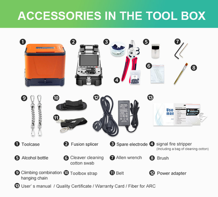 Ingebouwde VFL OPM Fiber Optic Splicing Machine AI-10A update AI20 AI-30 Fiber Optic Fusion Splicer