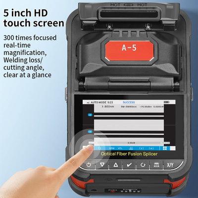 FONGKO A-5 Fibre Optical Fusion Splicer 6 Motor Fiber Core Alignment voor Fiber Optic Splicing Machine