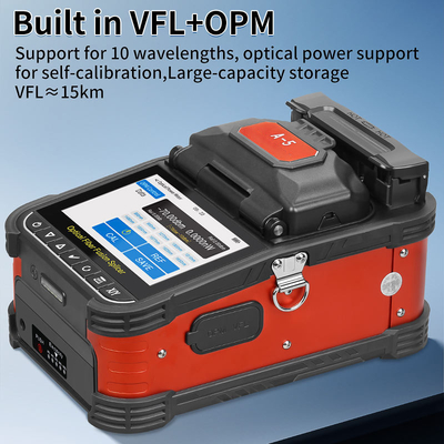FONGKO A-5 Fibre Optical Fusion Splicer 6 Motor Fiber Core Alignment voor Fiber Optic Splicing Machine
