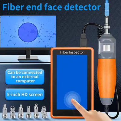 5-inch HD touchscreen monitor inspectie glasvezel sonde optische reinigingsinstrument glasvezel eind gezicht detector