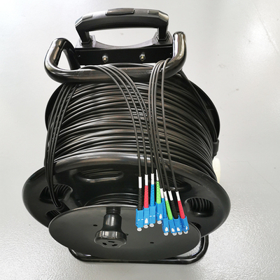 FONGKO Optische kabel Winding Reel Draagbaar veld Optische vezel Jumper Winding Car Pull Rod Mobiele kabel Winding Reel