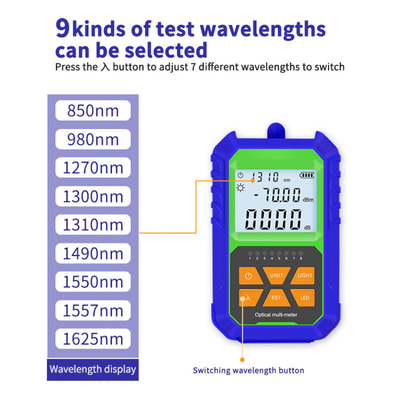 FONGKO 850nm 980nm 1300nm 1310nm 1490nm 1550nm 1625nm Optische stroommeter