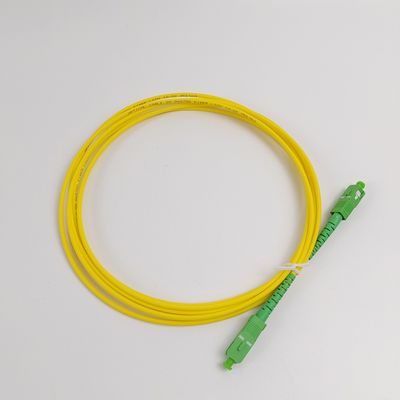 Optisch patch cord Yellow Pigtail SC/APC G652D Single Mode LSZH 1M Simplex 2.0mm Fiber Optic Patch Cord