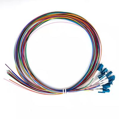 Glasvezel SM Fiber Pigtail 12 ader 0.9mm G652D PVC LC FC SC ST UPC APC fiber pigtail