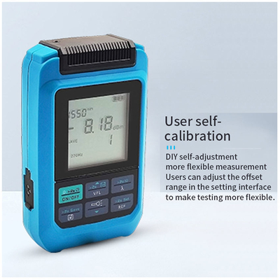 FONGKO mini-optische vezel-vermogenmeter 4-functie optische vermogenmeter met RJ45 laser WIFI netwerk oplaadbare OPM