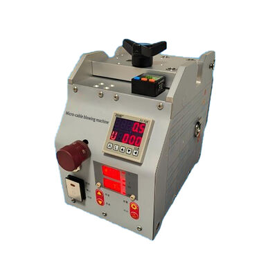 FONGKO Compact Micro Cable Blowing Machine Digital Display Fiber Optic Cable Jetting Machine voor micro duct telecom installatie