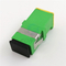 Sc SM SX Groene Shell Singlemode Adapters met Adapter van het de Vezel de Optische Autoblind van de metaalgranaatscherf SC/APC