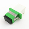 SX de witte Autoadapters van de het metaalgranaatscherf van Blind Groene Shell met de Optische Adapter van de Flenssc/apc Vezel