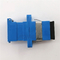 SC/UPC blauwe Shell Simplex Adapter With Auto-de Vezel Optische Adapter van Blindsm Sc