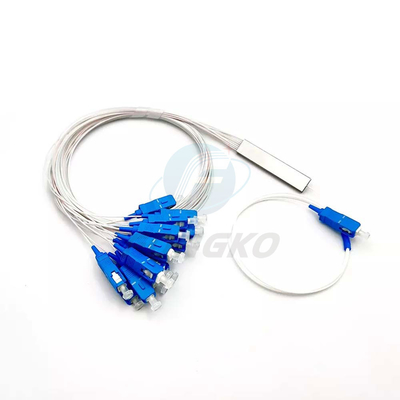 1x8 1 1*32 1*64 FTTH PLC Steel Tube Splitter SC UPC 0.9mm Fiber Optic PLC Splitter