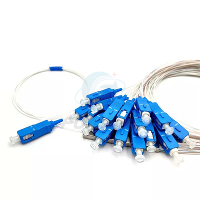 1x8 1 1*32 1*64 FTTH PLC Steel Tube Splitter SC UPC 0.9mm Fiber Optic PLC Splitter
