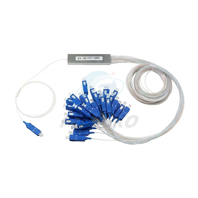 1x8 1 1*32 1*64 FTTH PLC Steel Tube Splitter SC UPC 0.9mm Fiber Optic PLC Splitter