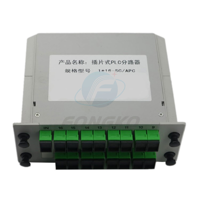 Optische Splitter Mini Type Plc Sc Apc Splitter 1X16 Glasvezel Inbreng voor Ftth