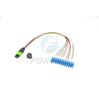 8/12/24 Fiber MTP MPO naar LC Fanout Patch Cable voor FTTB 0,9 mm MPO Connector Type