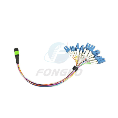 8/12/24 Fiber MTP MPO naar LC Fanout Patch Cable voor FTTB 0,9 mm MPO Connector Type