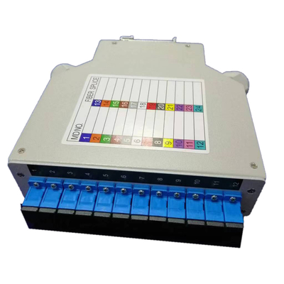 Van het de Lasdienblad DIN van de aluminiumlegering Plastic de Vezel Optische Einddoos 12 Haven