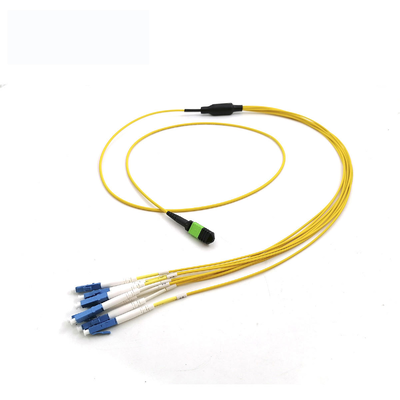 MPO Vrouwelijke tot 8 12 24 Kernen LC UPC Single Mode Breakout Kabel Glasvezel Kabels
