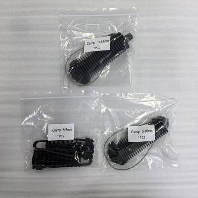 FONGKO FTTH Plastic Anchor Tension Clamp voor Round Drop Cable 5-6mm 8-10mm 10-14mm Aerial Fiber Optic Cable Dead End Clamp
