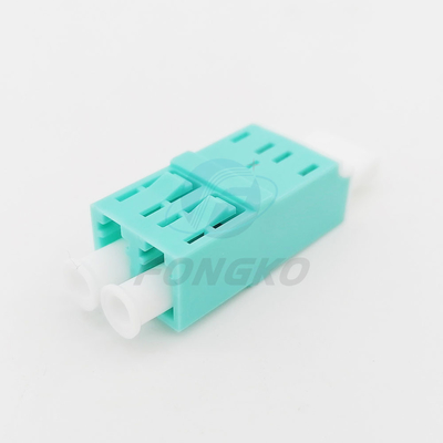 Duplex Plastic de Optische Vezeladapter van LC OM3 met Metaalblind Flangeless